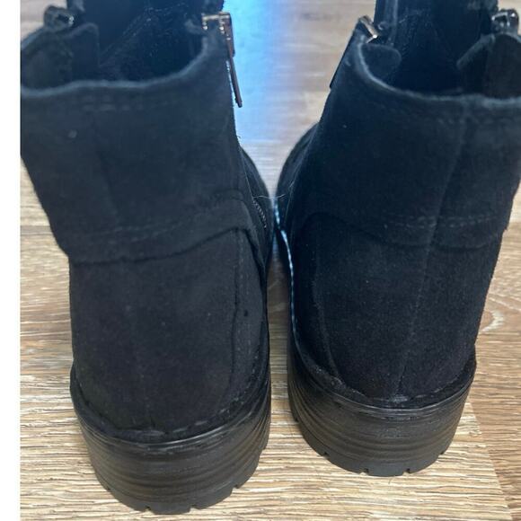 ERIC MICHAEL MELBOURNE Napoli Black Suede Side Zip Booties EU Size 39 (8.5-9) - Picture 6 of 10